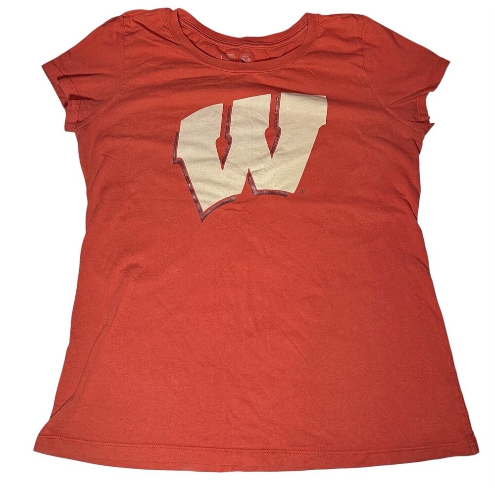 Vintage 90’s T University Brand University Wisconsin Badgers Graphic T Sz M